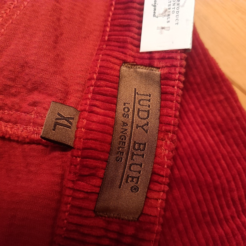 NWT Judy Blue Women's Corduroy Rust Color Skirt Button/Zip/Pockets Size XL - Picture 11 of 13